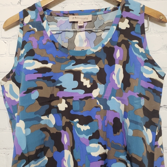 Philosophy Sz Small NWT Hi-Lo Tank Blue … - Picture 4 of 11